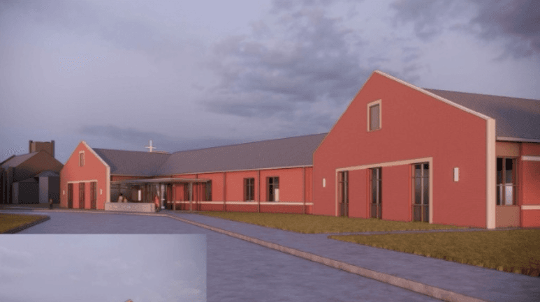 Rendering of the expanded classroom space within St. Paul's refreshed school wing