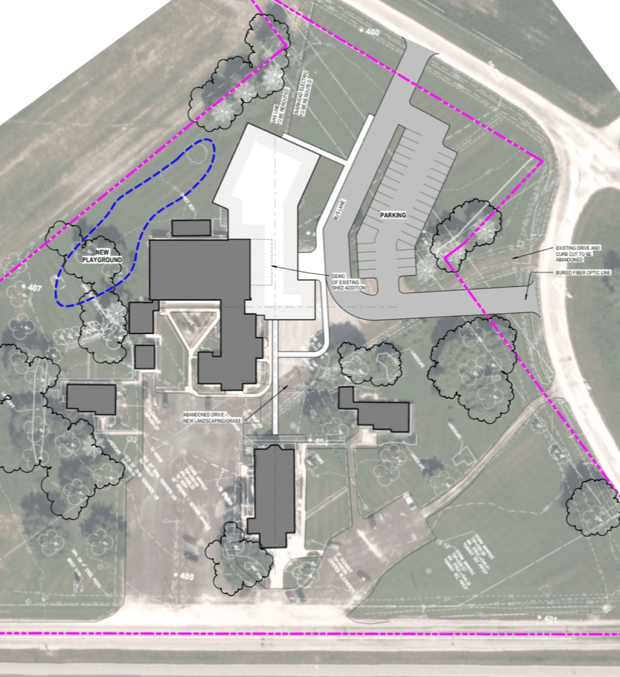 Conceptual site plan for the From Generation to Generation campaign